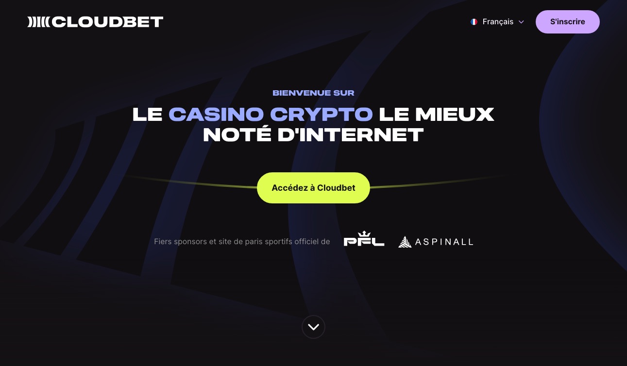 Aperçu de la plateforme Cloudbet